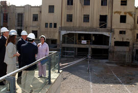 Visita Inspectiva a las Obras de la Biblioteca de Santiago