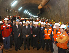 Visita inspectiva a obras de la Línea 4 del Metro