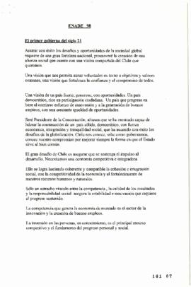 Enade 98. Discurso del Candidato Presidencial Ricardo Lagos en Encuentro Nacional de Empresas
