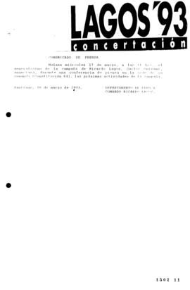 Comunicado de Prensa