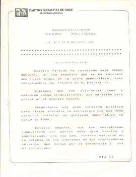 Resoluciones Pleno Nacional