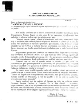 Mañana vamos a ganar. Lagos un día antes de las elecciones