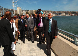 Visita a Obras del Plan Valparaíso y Firma del Convenio BID