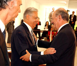 El Presidente Ricardo Lagos, asiste a la Transmisión del Mando Presidencial en Brasil