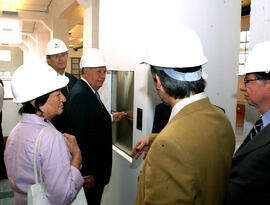 Visita Inspectiva a las Obras de la Biblioteca de Santiago