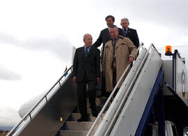 Llegada a Canberra del Presidente de la República