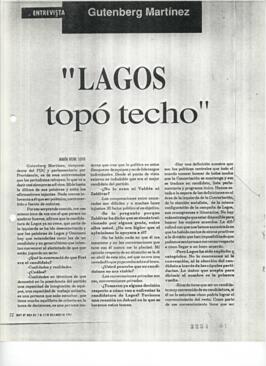 Carpeta que contiene recortes de prensa de año 1993 relativa a quehacer político
