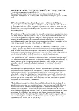 Constitución de la Comisión Verdad y Nuevo Trato para los pueblos indígenas
