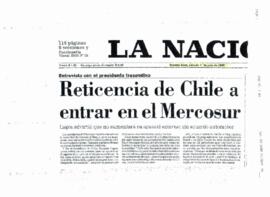 Artículos de Prensa Argentina relativos a Chile y el Mercosur