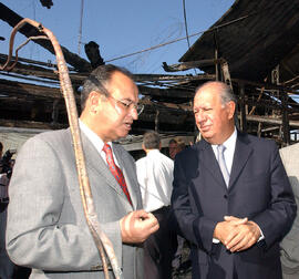 Presidente Lagos Visita Cuartel General de Investigaciones