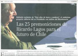 Las 25 premoniciones de Ricardo Lagos para el Futuro de Chile. Entrevista