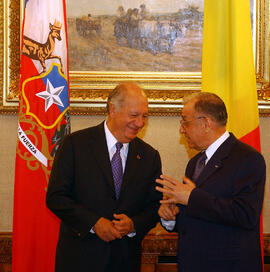 Reunión Presidentes de Chile y Rumania