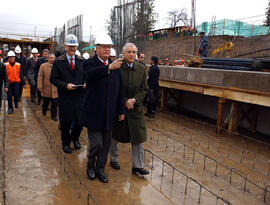 Visita a Obras del Sistema Américo Vespucio Sur