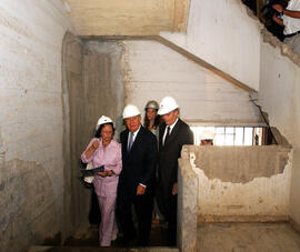 Visita Inspectiva a las Obras de la Biblioteca de Santiago