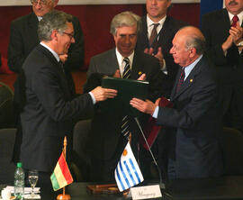 Firma de Convenios entre Chile y Bolivia