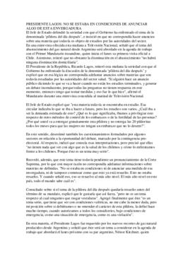 Entrevista al Presidente de la República en Programa de Televisión Buenos Días a Todos de TVN