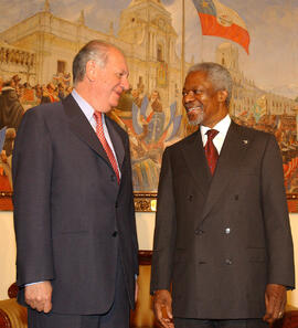 Visita del Secretario General de la ONU, Sr. Kofi Annan