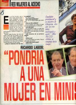 Pondría a una mujer en Ministerio de Defensa. Entrevista