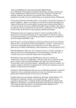 Funerales de Raúl Rettig