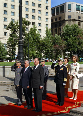 Presidente Lagos recibe a los Reyes de España