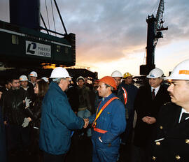 Visita obras mejoramiento acceso al muelle Nº 2, Puerto Lirquén