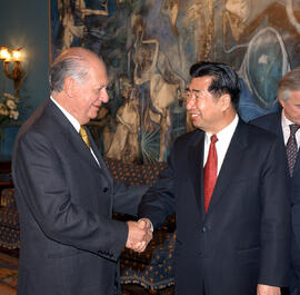 Presidente Ricardo Lagos con Vice Primer Ministro Chino