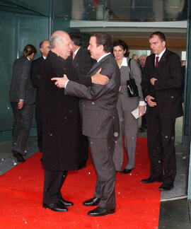 Reunion Presidente Lagos con Canciller Federal Alemán Sr. Gerhard Schröeder