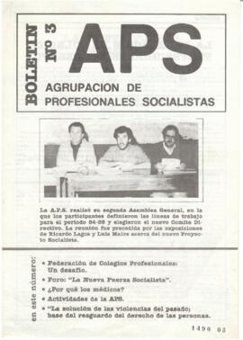 Boletín de la Agrupación de Profesionales Socialistas