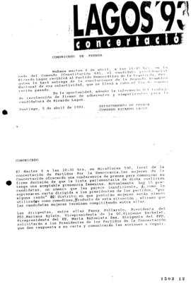 Comunicado de Prensa