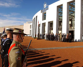 Ceremonia De Despedida En Canberra