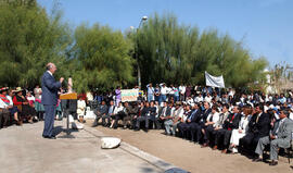 Reunión con comunidades aymaras, Arica