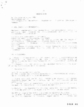 Memorandum de Soledad Larraín a Comisión Programa PPD