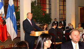 Cena en Honor a Presidente de Finlandia de Visita en Chile
