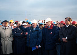 Visita obras mejoramiento acceso al muelle Nº 2, Puerto Lirquén