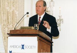 Ricardo Lagos ante Americas Society. Estados Unidos