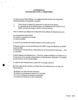 Conferencia Infraestructura y Territorio
