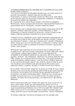 Encuentro empresarial Chile-España