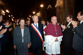 Presidente Ricardo Lagos asiste al Te Deum Ecuménico oficiado en la Catedral Metropolitana de San...