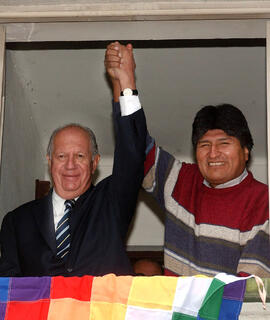 Primer Mandatario Ricardo Lagos se Reúne con Presidente Electo de Bolivia