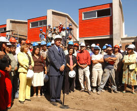Presidente de la República en Visita Inspectiva a las Obras de Construcción del Conjunto Habitaci...