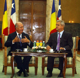 Reunión Presidente Lagos con Primer Ministro de Rumania