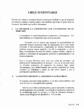 Chile Sustentable. Minuta