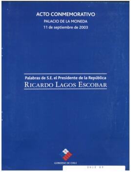 Palabras del Presidente de la República en el Acto Conmemorativo de apertura de la Puerta Morande 80