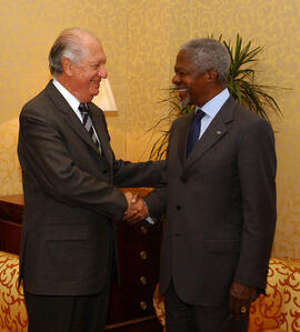 Reunión Presidente Lagos con Kofi Annan