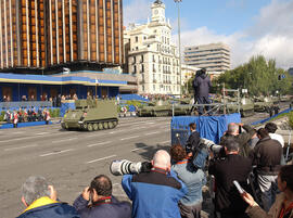 El Presidente de la República Ricardo Lagos participó en el desfile militar del "Día Naciona...