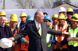 Presidente Ricardo Lagos Visita Obras en Construcción de Autopista Central