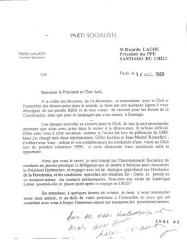 Carta de Apoyo por Elecciones Parlamentarias del 14 de Diciembre