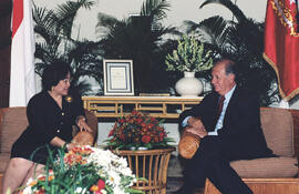 Reunión con la Presidente y Vicepresidenta de Indonesia