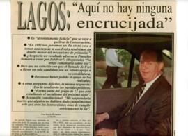 Lagos: Aquí no hay ninguna encrucijada. Entrevista