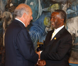 Audiencia del Presidente de la República con Presidente de Sudáfrica